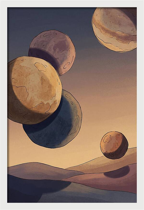 Aligned Planets In Evening Sky