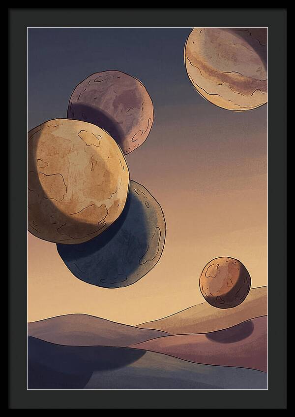 Aligned Planets In Evening Sky