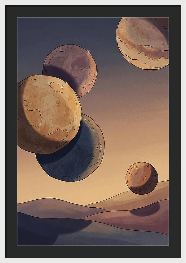 Aligned Planets In Evening Sky