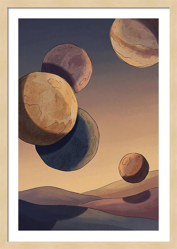 Aligned Planets In Evening Sky