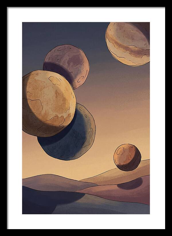 Aligned Planets In Evening Sky