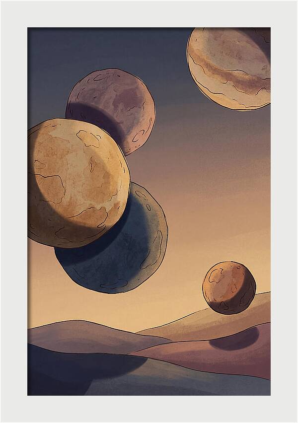 Aligned Planets In Evening Sky