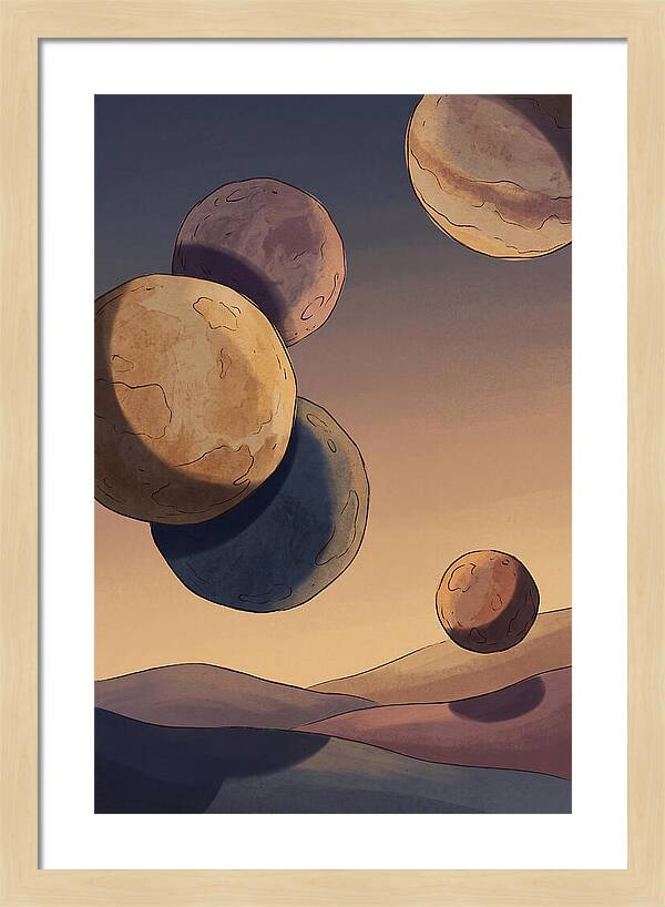 Aligned Planets In Evening Sky