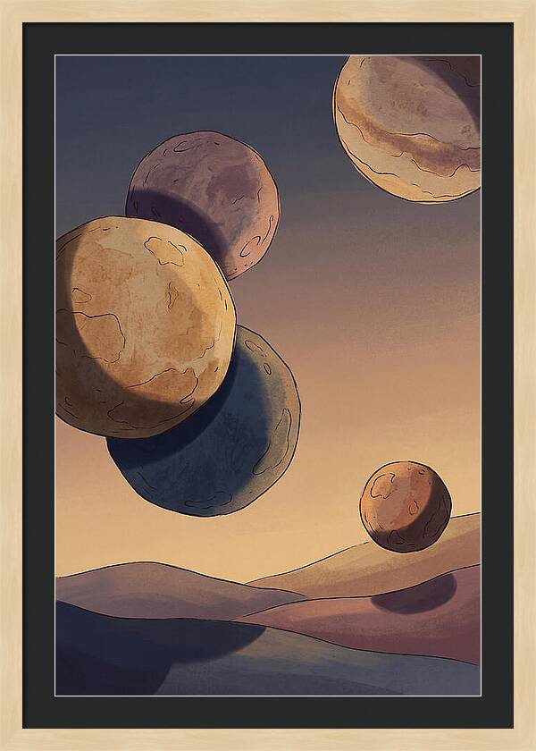 Aligned Planets In Evening Sky