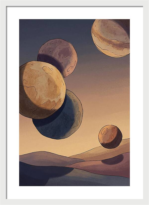 Aligned Planets In Evening Sky