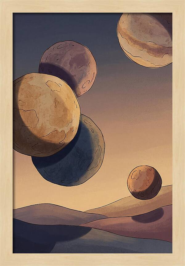 Aligned Planets In Evening Sky