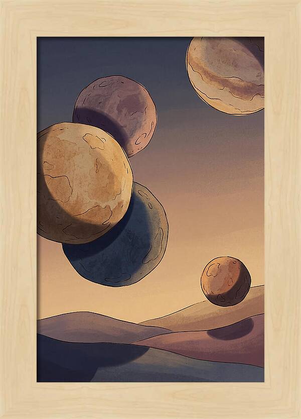Aligned Planets In Evening Sky