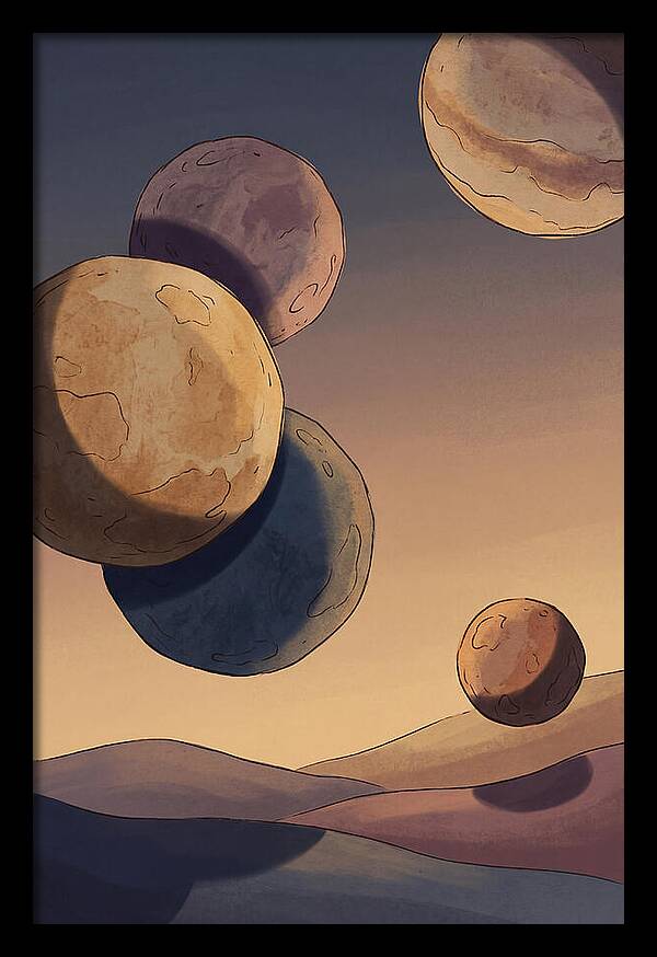 Aligned Planets In Evening Sky