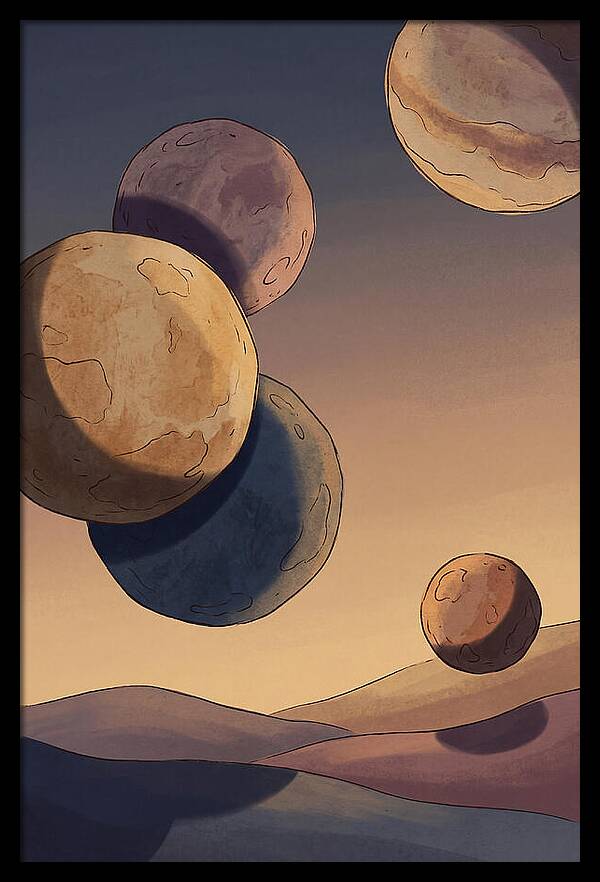 Aligned Planets In Evening Sky