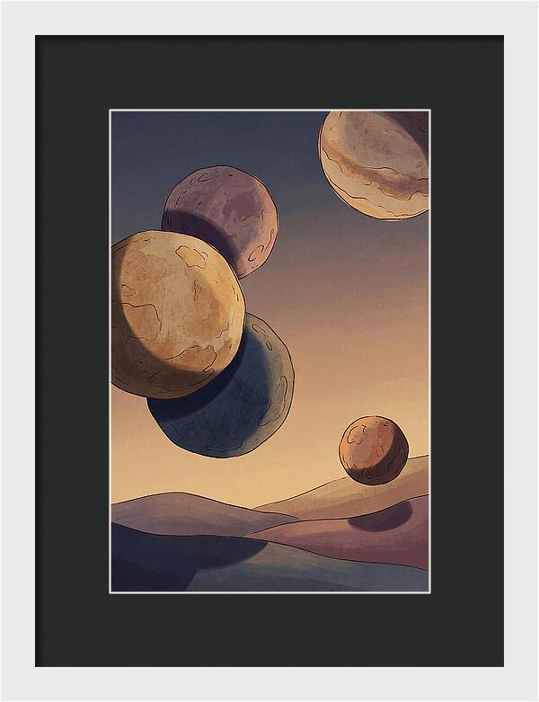 Aligned Planets In Evening Sky