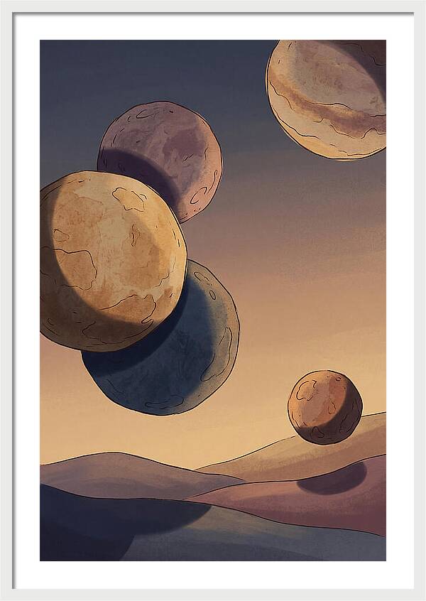 Aligned Planets In Evening Sky
