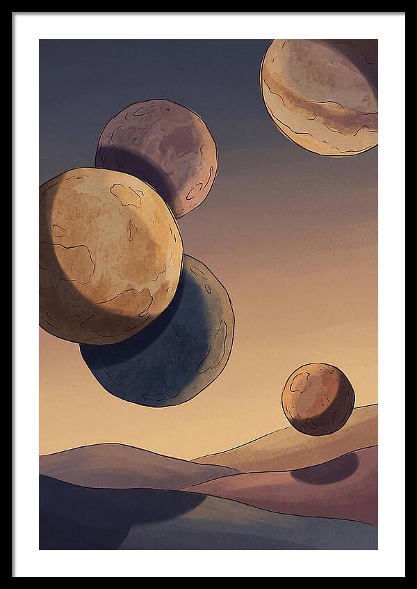 Aligned Planets In Evening Sky