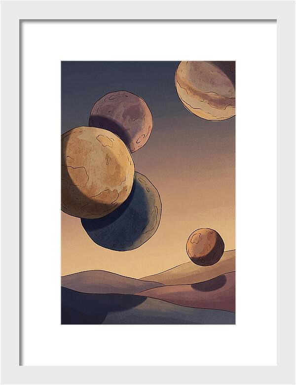 Aligned Planets In Evening Sky