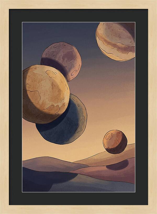 Aligned Planets In Evening Sky