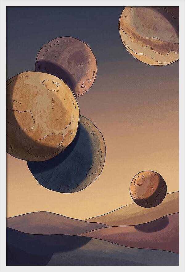 Aligned Planets In Evening Sky