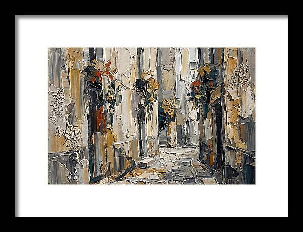Alleyway Serenity In Palette Knife