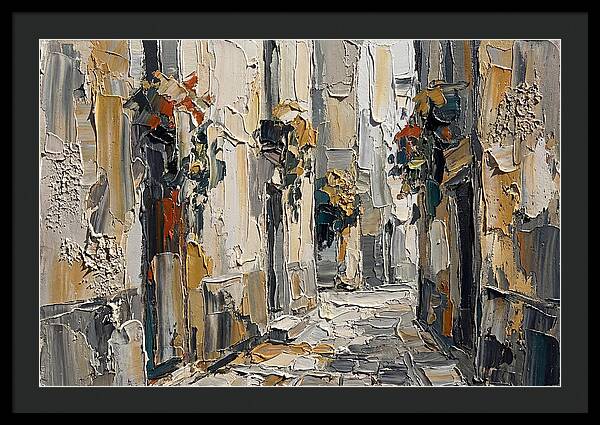 Alleyway Serenity In Palette Knife