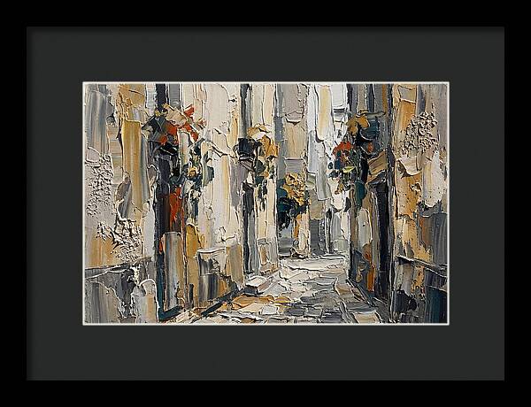 Alleyway Serenity In Palette Knife