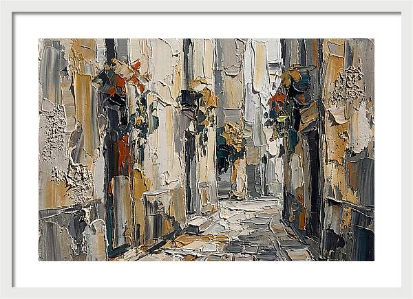 Alleyway Serenity In Palette Knife