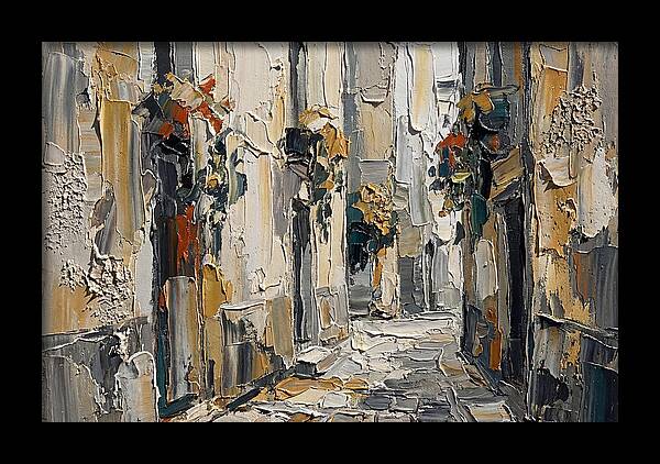 Alleyway Serenity In Palette Knife