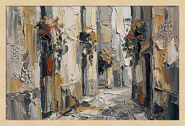 Alleyway Serenity In Palette Knife