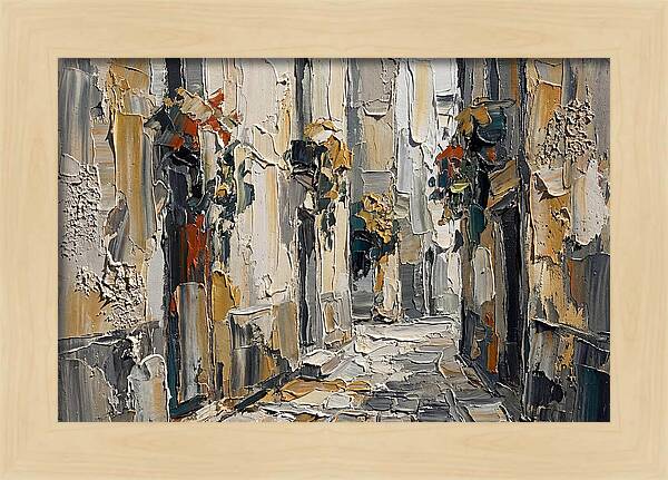 Alleyway Serenity In Palette Knife