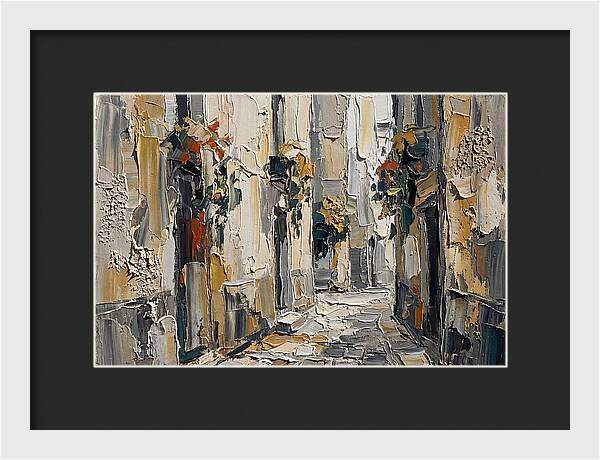 Alleyway Serenity In Palette Knife