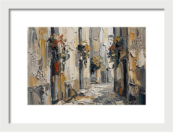 Alleyway Serenity In Palette Knife