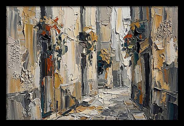 Alleyway Serenity In Palette Knife