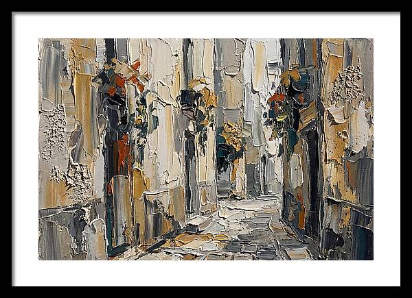 Alleyway Serenity In Palette Knife