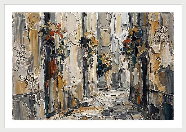 Alleyway Serenity In Palette Knife