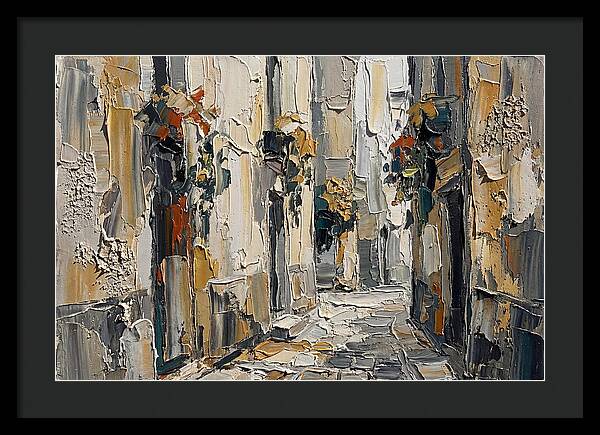 Alleyway Serenity In Palette Knife
