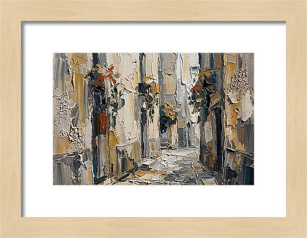Alleyway Serenity In Palette Knife
