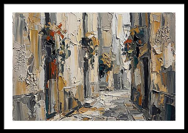 Alleyway Serenity In Palette Knife