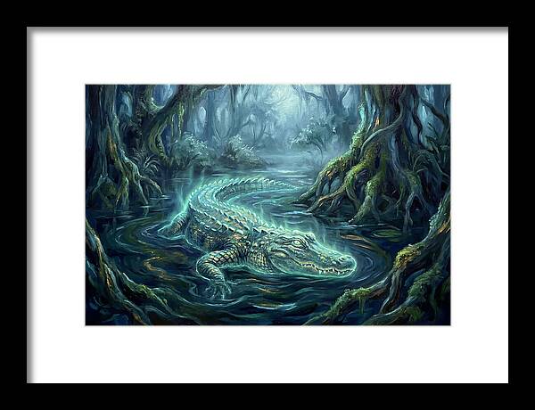 Alligator In Swamp