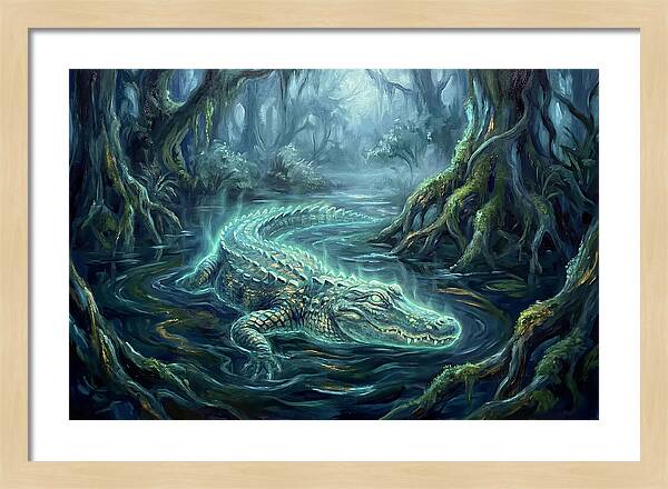 Alligator In Swamp