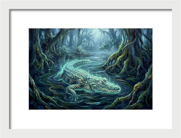 Alligator In Swamp