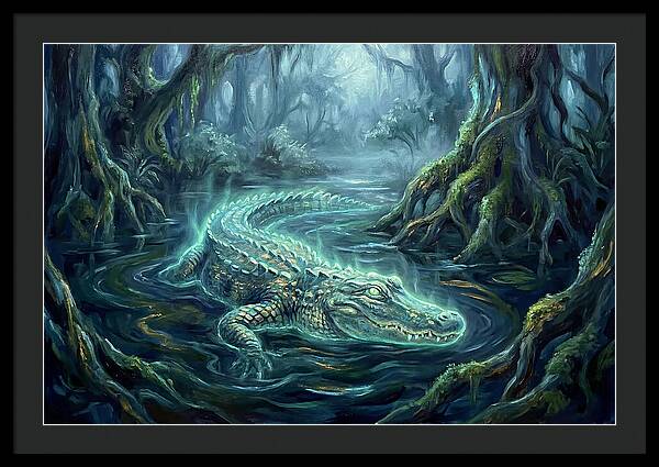 Alligator In Swamp