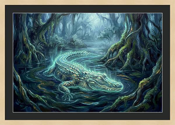 Alligator In Swamp