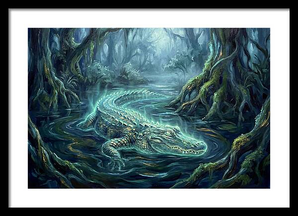 Alligator In Swamp