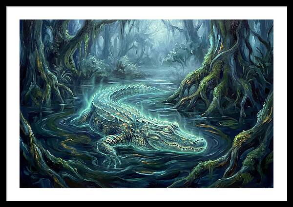 Alligator In Swamp