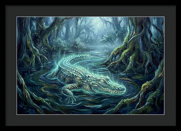 Alligator In Swamp
