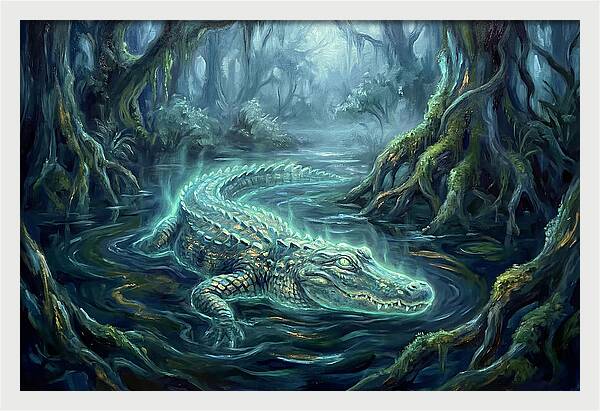 Alligator In Swamp