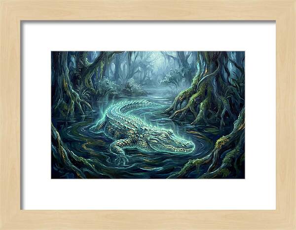 Alligator In Swamp