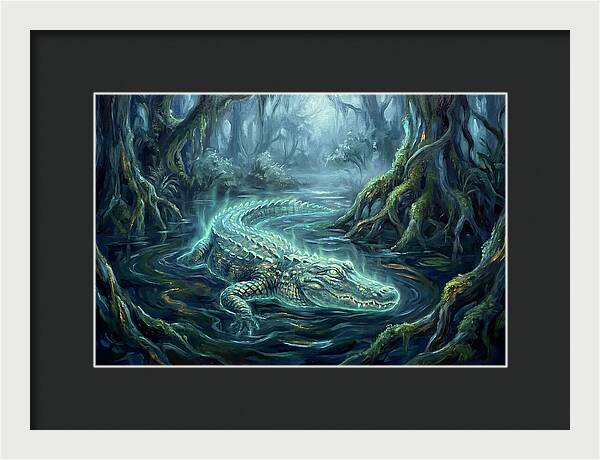 Alligator In Swamp
