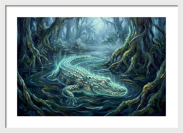 Alligator In Swamp
