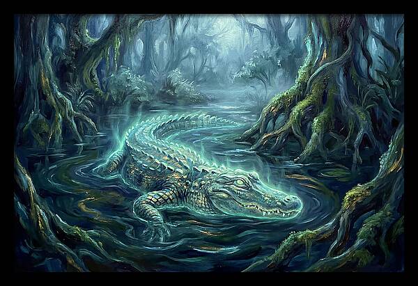 Alligator In Swamp