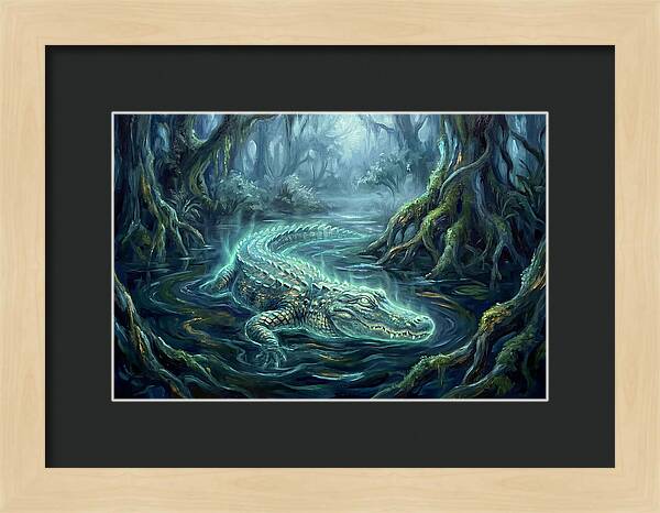 Alligator In Swamp