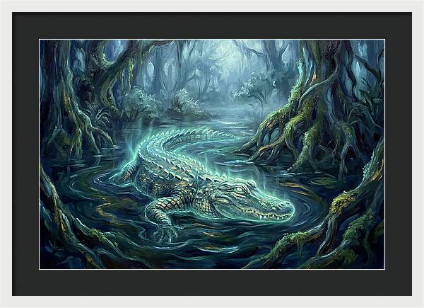 Alligator In Swamp