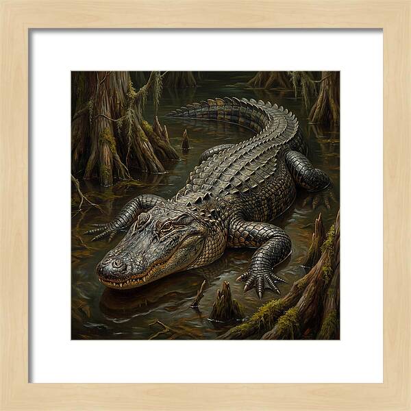 Alligator In Swamp Serenity